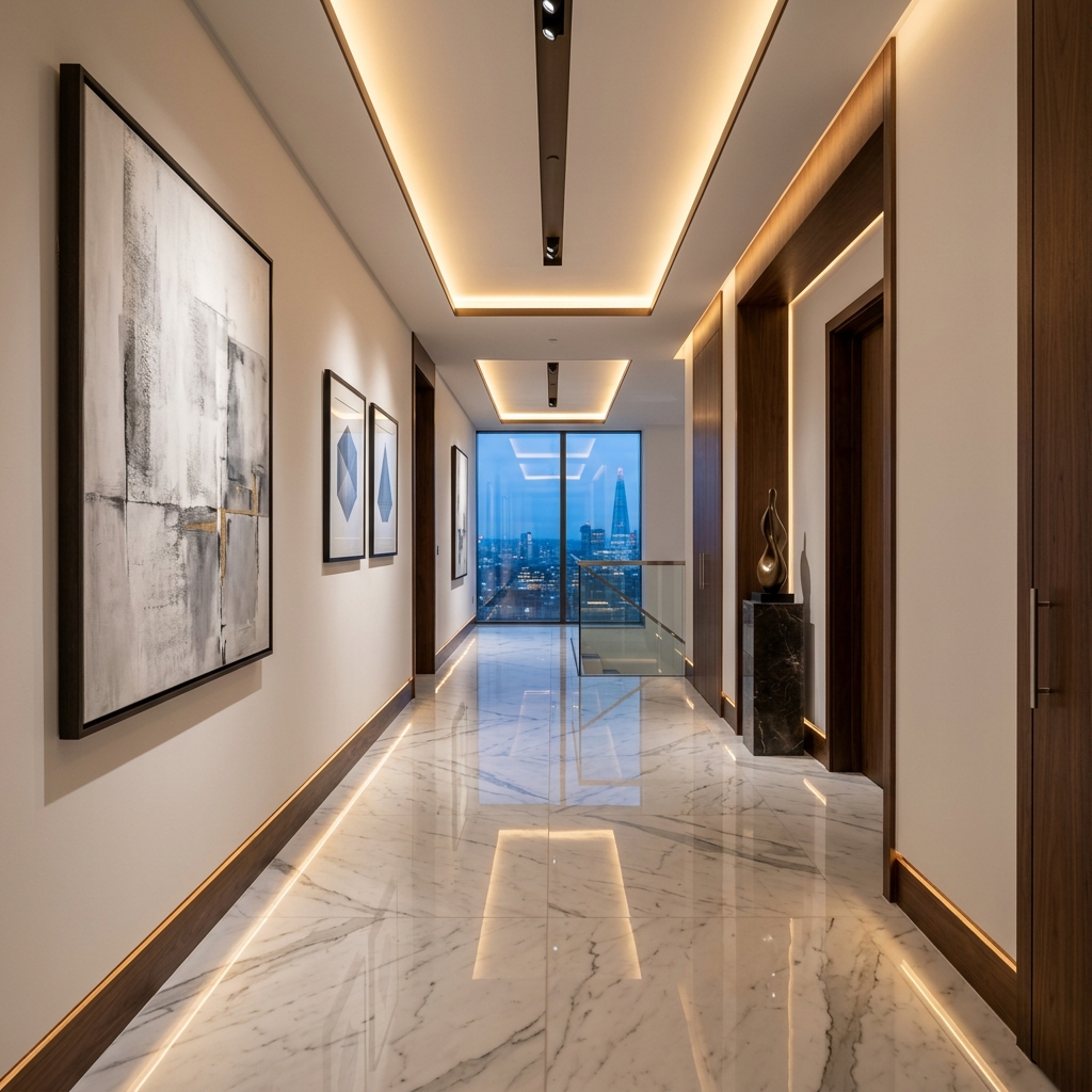Penthouse Statuario Corridor